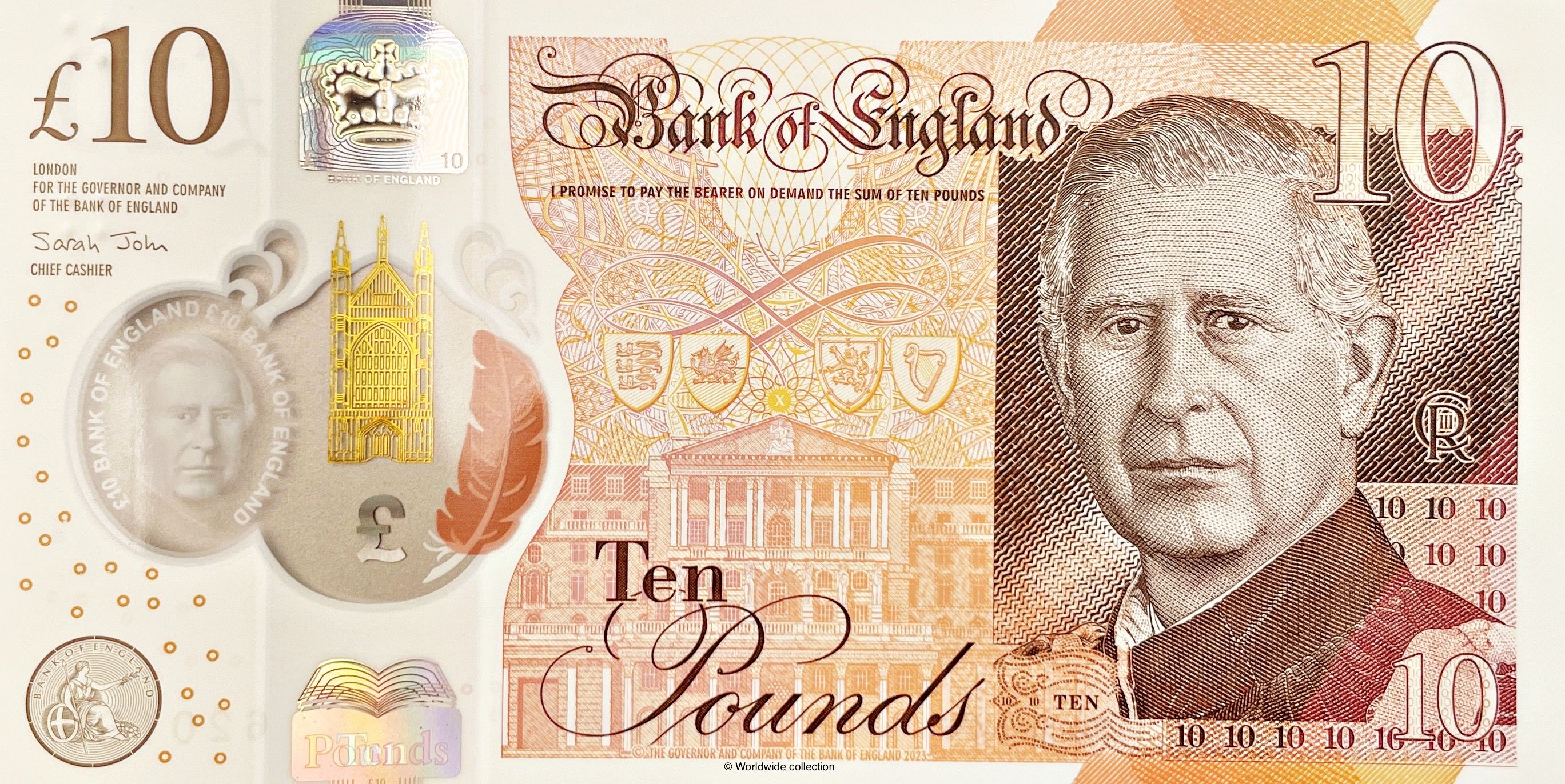 England £10 banknote