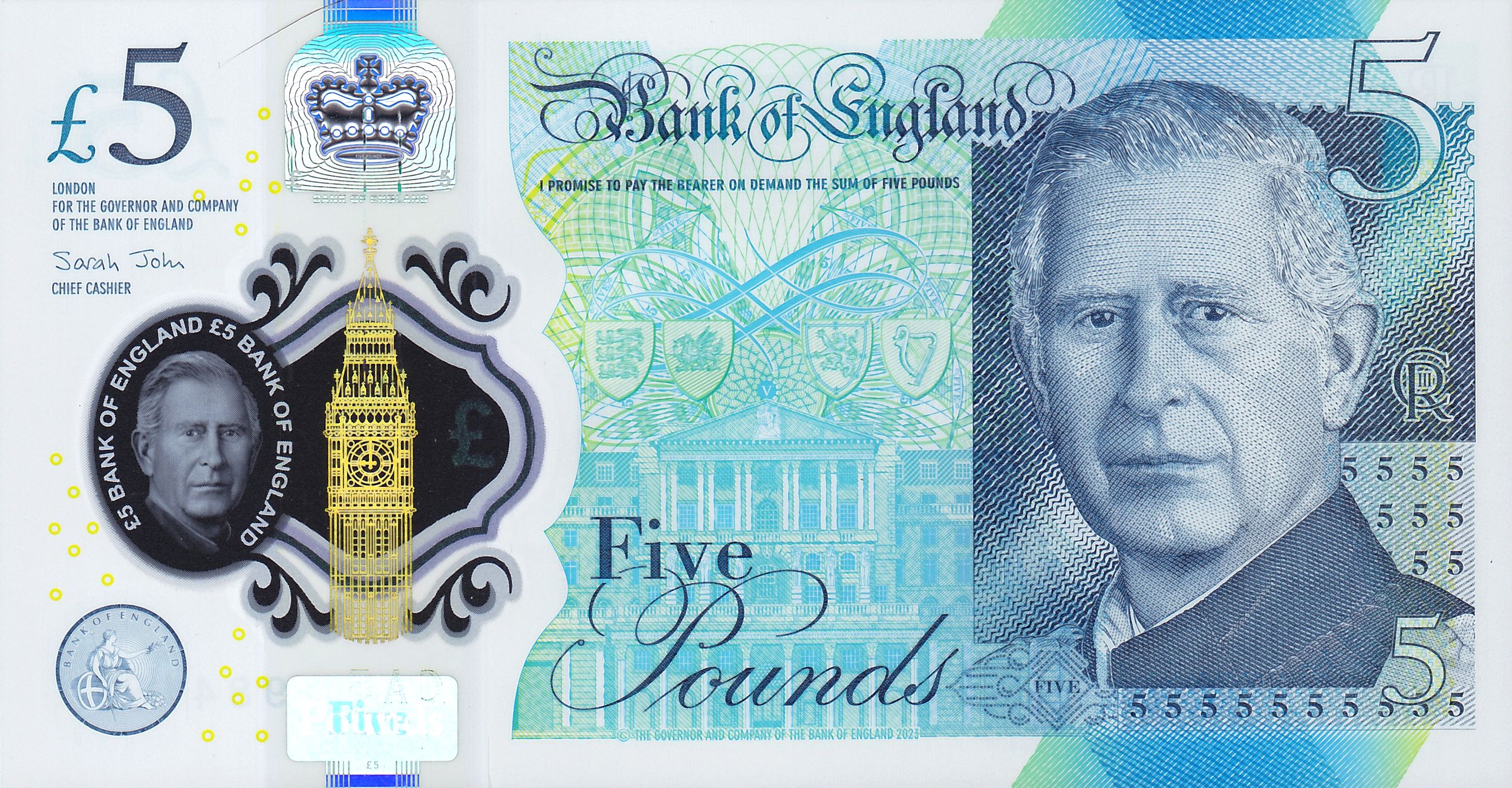 England £5 banknote
